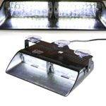 T Tocas 16 LED High Intensity LED Law Enforcement Emergency Hazard Warning Strobe Lights for Interior Roof / Dash / Windshield with Suction Cups