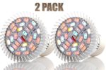 Energy Efficient 28W LED Grow Lights for Plants with Heat Sink – Heavy Duty Aluminum Body – Best Full Spectrum Growing Light Bulbs for Indoor Garden, Greenhouse, Hydroponic Vegetables & More (2PACK)