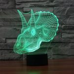 3D Desk Lamp Overlord Dinosaur Shape Gift Acrylic Night light Furniture Decorative colorful 7 color change household Home Accessories