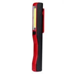 LED Working Light,Fheaven 2in1 Rechargeable LED COB Camping Work Inspection Light Lamp Hand Torch Magnetic (Red)