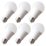 LED Light Bulbs, DBTech 75W Equivalent Replacement Lamp, 9W E26 Base 750LM 3000K Warm White (6 Pack)