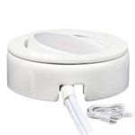120V Dimmable LED Under Cabinet Single Puck Light Kit – AQUCCPK10 (White)