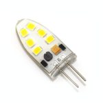REELCO 6-Pack G4 Dimmable LED Mini Bi-pin Base Light Bulb AC DC 12V 3Watts White 6500K 20W G4 Halogen Bulb Replacement