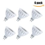 MR16 LED Light Bulbs with GU5.3 Base 50W Equivalent Halogen Replacement Warm White 5W Spotlight with 450 Lumen 6 Packs By COOWOO