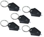 Finware 5 Pack Mini LED Keychain Flashlight, Ultra Bright Key Ring Light Torch, Batteries Included