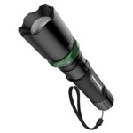 Flashlight, Tonicstar Waterproof LED Flashlight with Adjustable Focus Black