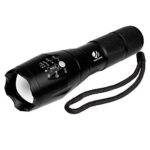 YIFENG XML-T6 Portable 1600 Lumen CREE LED Tactical Flashlight with 5 Light Modes and Zoom Function, 1 pack