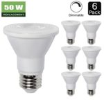 6 Pack – PAR20 Dimmable LED Bulb, 7W ( 50W Equivalent ) Flood Light Bulb, 3000K Warm White 500lm, 40° Beam Angle Spot Lighting, E26 Medium Screw Base, UL Listed, XMprimo