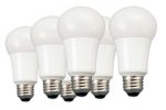 TCP 60 Watt Equivalent, LED A19 Light Bulbs, Non-Dimmable, Daylight (6 Pack)