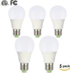 (Pack of 5) LED A19 Light Bulbs, GDS 7 Watt Warm White 3000K LED Home Lighting, 40-Watt Light Bulbs Equivalent, E26 Medium Screw Base LED Bulb, 650 Lumens LED Lights