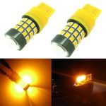 Alla Lighting 39-SMD 7443 7440 T20 High Power 2835 Chipsets Xtremely Super Bright Amber Yellow LED Bulbs for Turn Signal Light