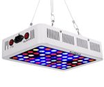 ALLDEALS 300W Full Spectrum LED Grow Light for Indoor Plants Veg and Flower Garden Greenhouse Hydroponic Plant Grow Lights with Optical Lens (5W/LED)