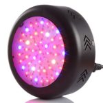 Gianor 150W UFO Led Grow Light Full Spectrum Grow Lights Led Plant Lamps with UV/IR Led Bulbs for Indoor Garden/Hydroponic System/Greenhouse Plants Flowering/Growing(Black)