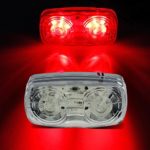 Partsam 1pcs 4″x2″ Red LED Marker Turn Stop Truck Trailer Motorcycle ORV Golf Cart Light