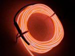M.best Flexible LED Neon Light Glow EL Wire Rope tape Cable Strip Decoration + Controller (15FT, Orange)