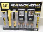 CAT 4-pack LED Worklights with Magnets, and Includes 12 Duracell AAA Alkaline Batteries