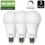 22W ( 150W – 200W Equivalent ) A21 Dimmable LED Light Bulb, 2680 Lumens 3000K Soft / Warm White, E26 Medium Screw Base, UL listed, XMprimo – 3 Pack