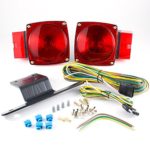 Lumitronics Submersible Over 80″ Universal Mount Combination Trailer Tail Lights Kit. Great For Trailers, Campers, or RVs