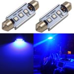 Alla Lighting CANBUS Error Free 42mm (1.7″）Super Bright White High Power 3030 SMD 211-2 212-2 569 578 LED Bulbs for Interior Festoon Map Dome License Plate Lights Lamps Replacement (Blue)