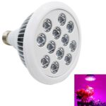 12W LED Grow Light Niello E27 LED Grow Plant Light Growing Bulbs for Indoor Plants Garden Greenhouse and Hydroponic Aquatic(White)