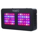 300W LED Grow Light,Niello Dual Reflector Serie 2 Switches 3 Modes 12-Band Full Spectrum Include UV IR for Indoor Plants Seeding,Flowering and Growing