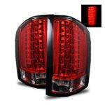 SPPC Red/Clear LED Tail Lights For Chevy Silverado – Passenger and Driver Side