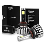 WinnerAuto LED Headlight Bulbs 9005 H10 HB3 COB Clips Conversion Kit, 72W 7,200LM 6K Cool White, Slim Size, Perfect Beam, 2 Yr Warranty