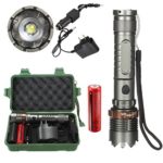Leewa 8000LM Zoomable T6 LED Tactical Flashlight Torch + 18650 Battery +1 x AC Charger +1XDC Charger +1x Camping Box