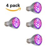 [Pack of 4] Green_Home 30W 40 PCS SMD5730 Chips Led Grow Light Bulb E27/E26,Full Spectrum Plant Light Bulb,Grow light lamp for Flowering Lighting Indoor Garden Greenhouse and Hydroponic Garden