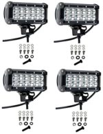 Cutequeen 4 X 36w 3600 Lumens Cree LED Spot Light for Off-road Rv Atv SUV Boat 4×4 Jeep Lamp Tractor Marine Off-road Lighting (pack of 4)