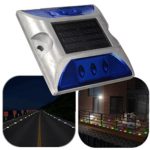 Solar Path Light , YESSHOW LED Waterproof Solar Road Path Lamp Deck Dock Light-controlled Wall Lights Road Stud Security Light for Stairways Landscape Yard Garden Patio Floor [Blue]