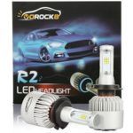R2 CSP Seoul H7 8000LM LED Headlight Conversion Kit,High Beam Low Beam Headlamp, Fog Light, HID or Halogen Head light Replacement, 6500K Xenon White, 1 Pair- 1 Year Warranty