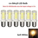 (Pack of 6) LED 12 volts RV Bulb DC Bayonet BA15d Base LED Bulb Soft White Equivalent 25w to 35w Incandescent Bulb