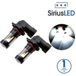 SiriusLED Projection DRL Fog Light LED Bulb Size 9006 HB4 Color 6000K White 30W Pack of 2