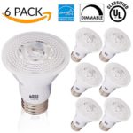 6 PACK – PAR20 LED 7 WATT (50W Equivalent), 3000K Warm White, DIMMABLE, Indoor/Outdoor Lighting, 470 Lumens, Flood Light Bulb-UL & ENERGY STAR LISTED