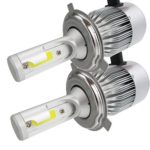 Car Light,Saingace H4 7600LM CREE LED Light Headlight Kit Car Hi/Lo Beam Bulb Kit 6000k 12V