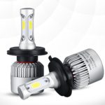 Beamtop H4 9003 HB2 Hi Lo LED Headlight Bulbs F-S2 series Conversion Kit 72W 6500k 8000Lm Cool White with COB chips (Pack of 2)