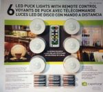 Capstone 6 LED Puck Lights w/ Remote Control plus Batteries Wireless One Touch ..#from-by#_ak226trading it#26112103702926