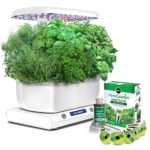Miracle-Gro AeroGarden Harvest (LCD Control Panel) with Gourmet Herb Seed Pod Kit, White