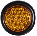 Buyers Products SL40AR Amber Round LED Strobe Light (4in ROUND)