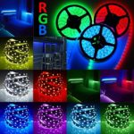 Led Strip Light Rgb 5050 Smd 12v Power 5m 3528 5630 Supply Remote Flexible 44key Us 3014 300leds White Waterproof