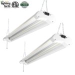 2 Pack Hykolity Utility LED Shop Lights 4FT Linkable 40W 4800 Lumen LED Garage Light 4000K Neutral White ETL Certified Double Integrated Ceiling Lighting Fixture with Pull Cord Switch