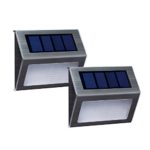 [Warm Light] XLUX S60 Solar Stair Step Light, Warm White, Waterproof, 2 Pack
