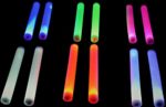 LED Foam Stick Baton Supreme – Variety set – 12 Pack (2 of each color shown)