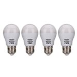 ChiChinLighting AC DC 12v LED Bulbs 7w E26 E27 550lm Off Grid Solar Light Bulbs Low Voltage LED Light Bulbs Pack of 4 Pieces Warm White 2700k