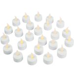 Flameless LED Tea Light Candles, Realistic, Battery Powered, Unscented LED Candles, Fake Candles, Tealights (24 Pack) – Vont