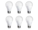 Philips 459057 60 Watt Equivalent Bright White A19 LED Light Bulb, Energy Star Certified, 6-Pack