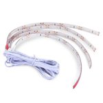 PryEU 4 Pack WHITE 30cm Waterproof Super Bright Flexible 12V LED Automotive Strip Lights UL Listed for Vehicle Truck Cars Boats Motorcycle Bike Wheels Decoration