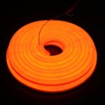 Vasten 30 ft LED Neon Rope Light 12V Flex LED Neon Tube Light Waterproof Resistant, Accessories Included – [Ideal For Christmas Lighting, Indoor / Outdoor Rope Lighting] [Ready to use] (Orange)