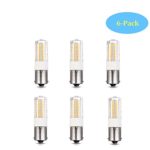 Makergroup 12VAC/DC Low Voltage 3Watt BA15S Bayonet Single Contact Base 1156 1141 LED Light Bulb for Auto Turn Signal Trail RV Camper Marine Ships Outdoor Landscape Lighting(6-Pack,Warm Color)
